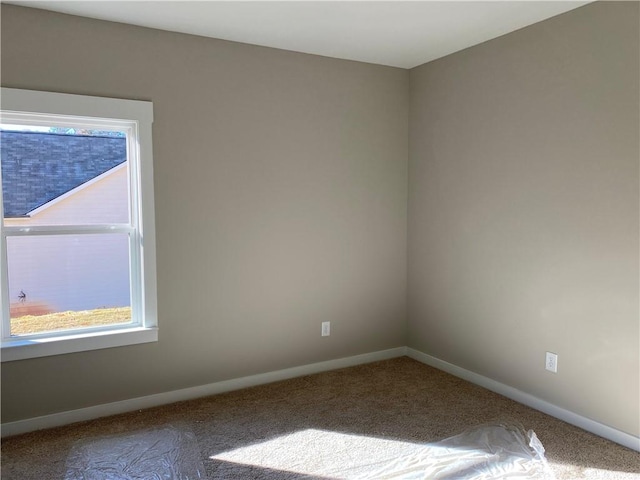 empty room featuring carpet floors