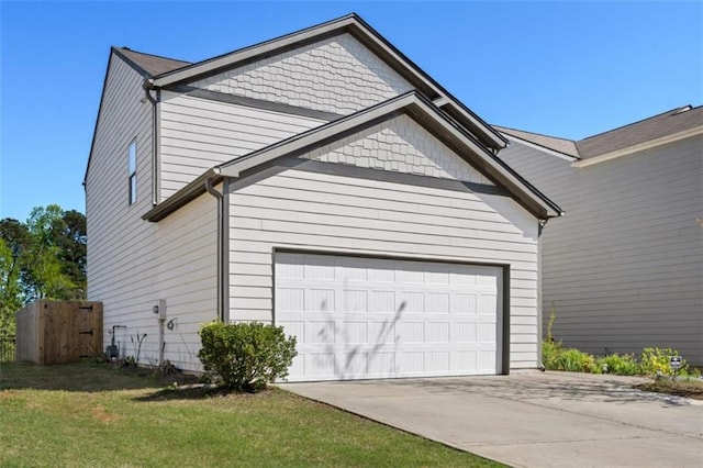 111 Centennial Ridge Dr, Acworth, GA 30102 - garage with fence and concrete driveway
