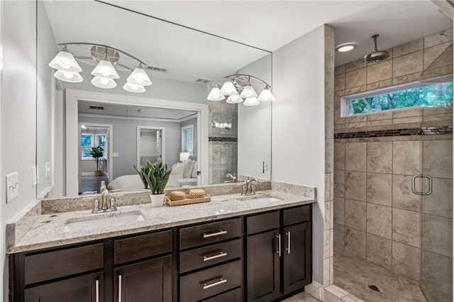 1735 Jobeth Ave SE, Atlanta, GA 30316 - ensuite bathroom with a shower stall and double vanity