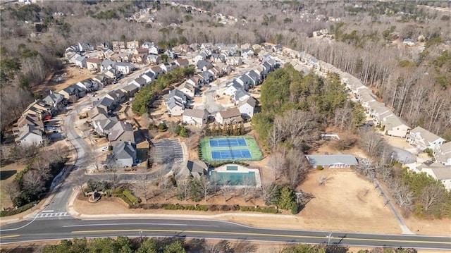 birds eye view of property featuring a residential view