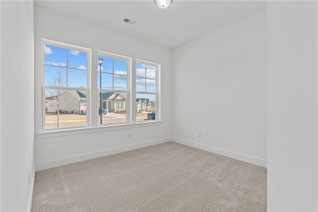 view of carpeted empty room