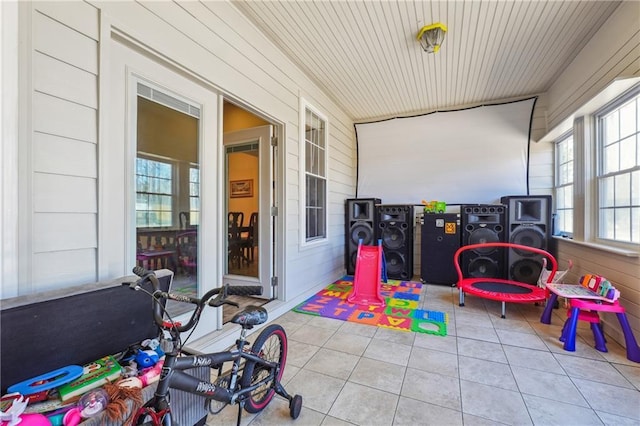 view of sunroom