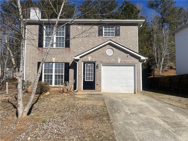 3116 Leyland Ct, Decatur, GA 30034 - view of front facade with brick siding, a garage, and driveway