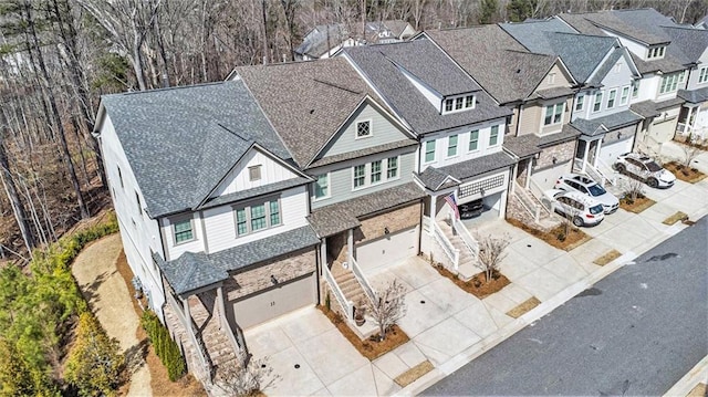 bird's eye view featuring a residential view