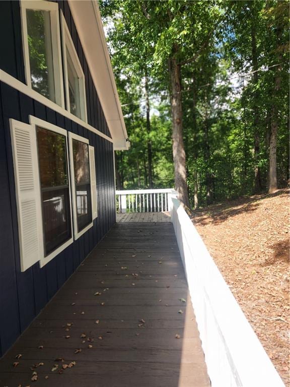 view of wooden terrace