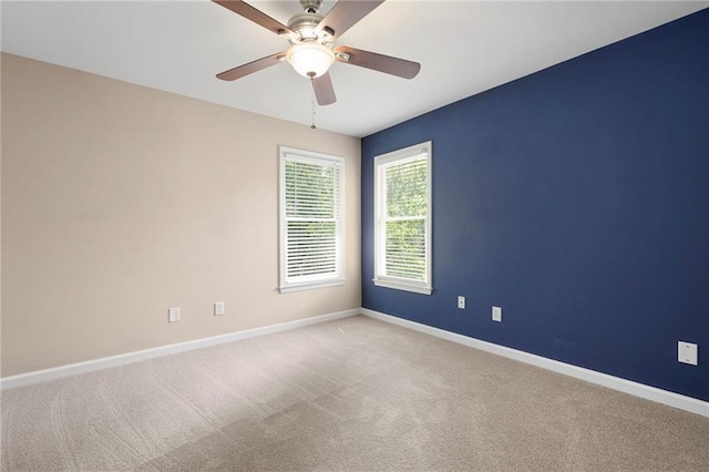 4957 Day Lily Way NW, Acworth, GA 30102 - empty room featuring baseboards, carpet floors, and ceiling fan