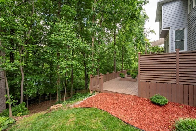 4957 Day Lily Way NW, Acworth, GA 30102 - view of yard with fence and a view of trees