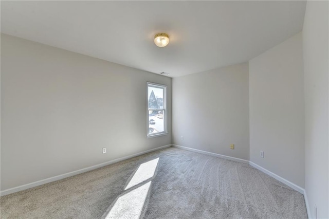 view of carpeted empty room