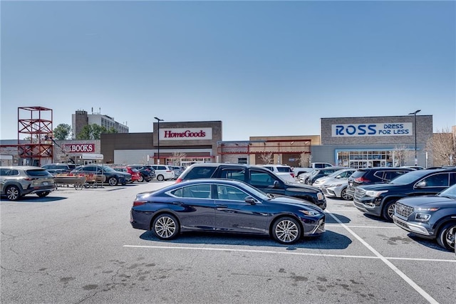 view of uncovered parking lot