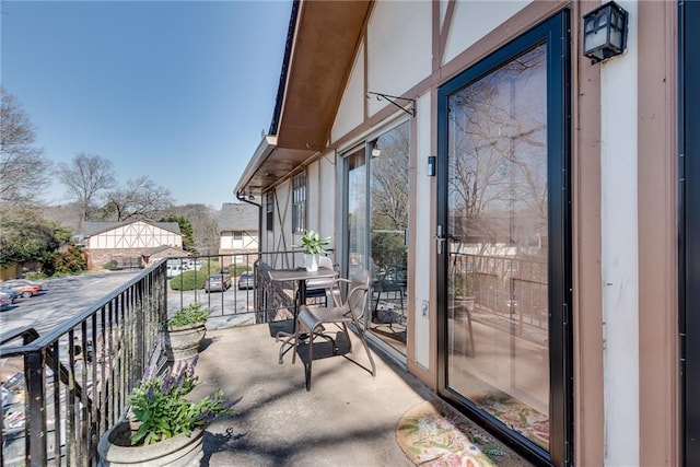 view of balcony