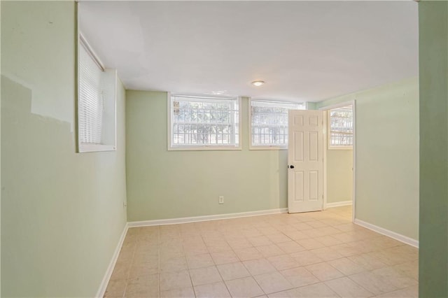 view of tiled empty room