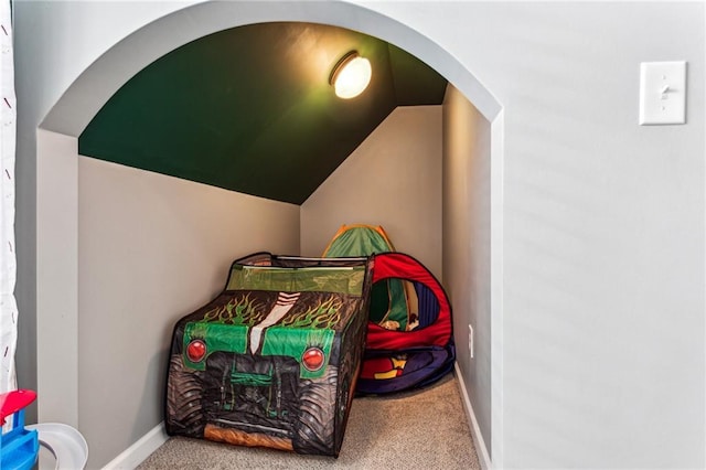room details with baseboards and carpet