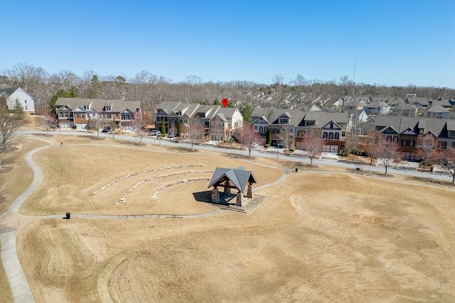 bird's eye view featuring a residential view