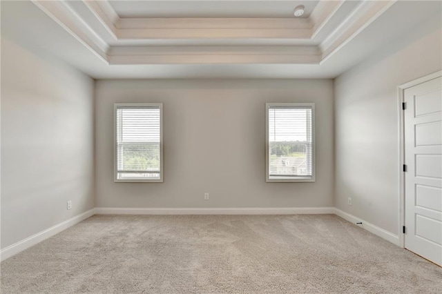1620 Branthaven Ln, Auburn, GA 30011 - carpeted empty room with a tray ceiling, a smoke detector, and ornamental molding
