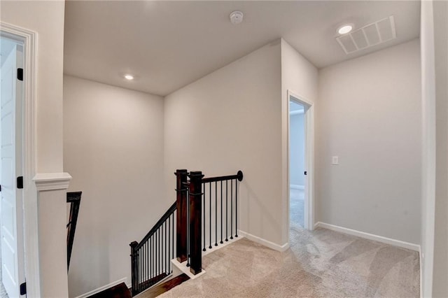 1620 Branthaven Ln, Auburn, GA 30011 - corridor with an upstairs landing, carpet, and recessed lighting