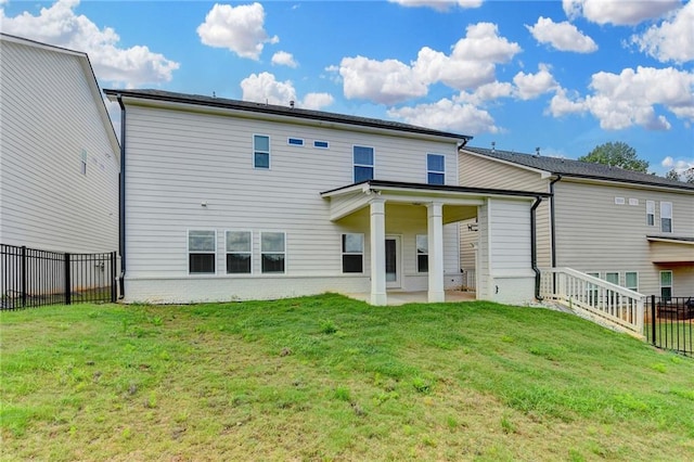1620 Branthaven Ln, Auburn, GA 30011 - rear view of house with a fenced backyard and a patio area