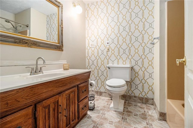 5247 Yeager Rd, Douglasville, GA 30135 - full bath with vanity, toilet, and  shower combination