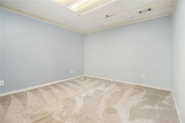 5247 Yeager Rd, Douglasville, GA 30135 - carpeted spare room featuring a paneled ceiling and baseboards