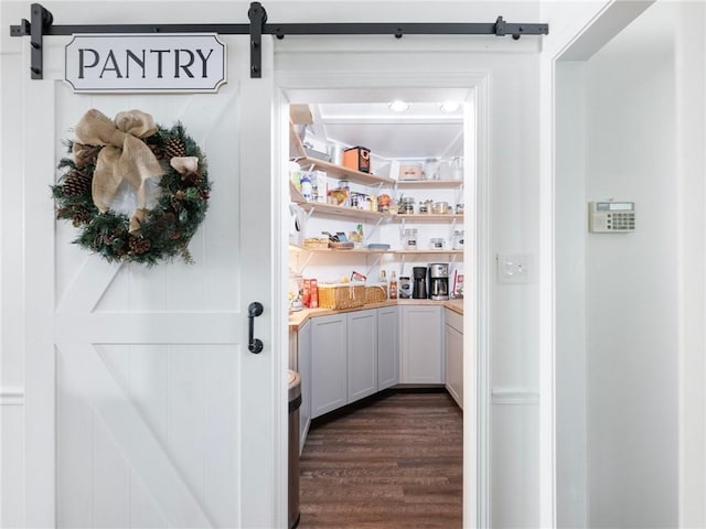 view of pantry