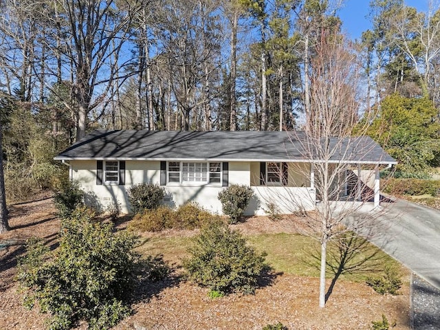 view of ranch-style home