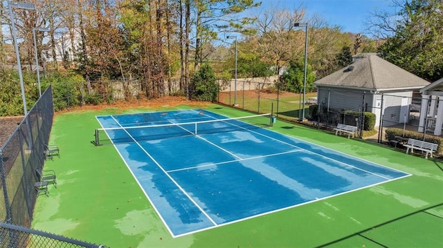 view of sport court