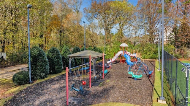 view of jungle gym