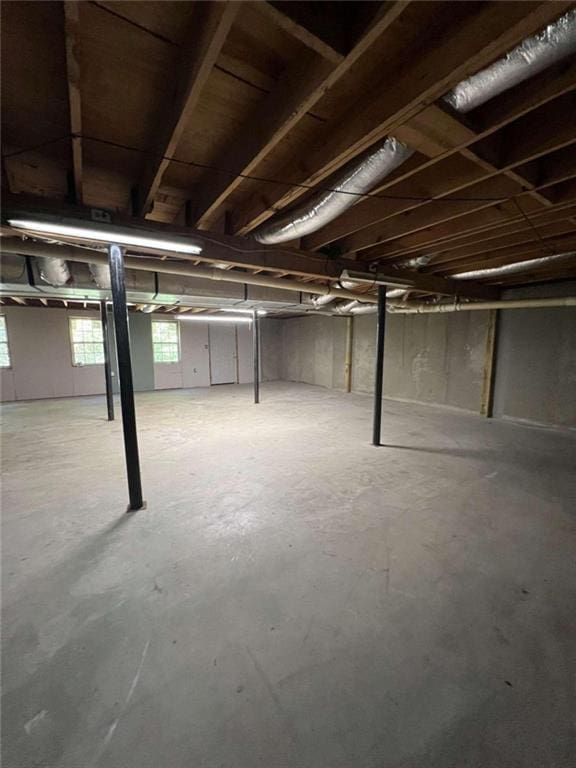 view of basement