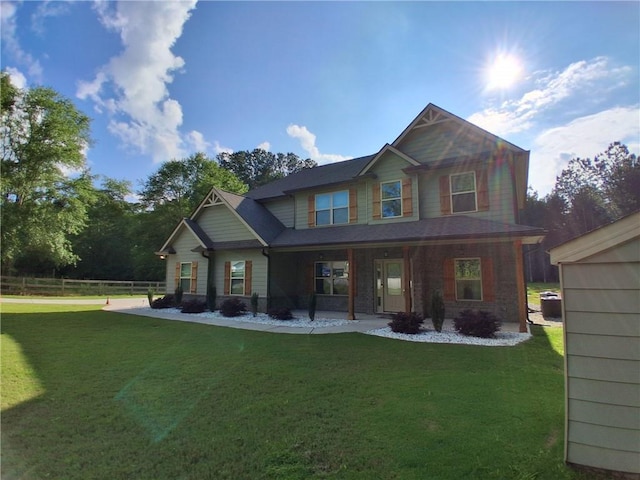 2647 Old Snapping Shoals Rd, Mcdonough, GA 30252 - back of property featuring covered porch