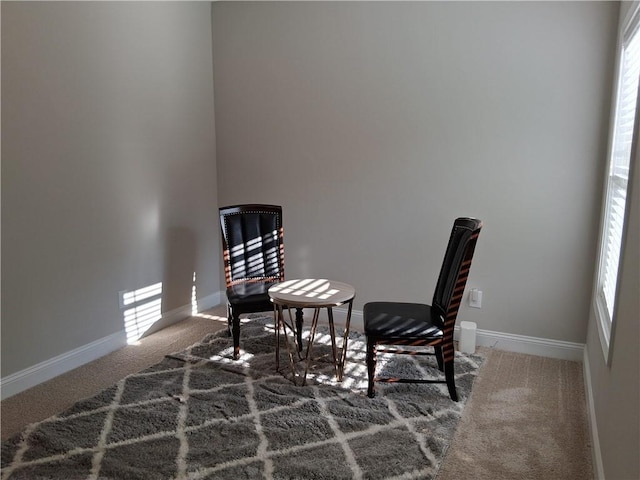 2647 Old Snapping Shoals Rd, Mcdonough, GA 30252 - sitting room featuring carpet flooring, plenty of natural light, and baseboards