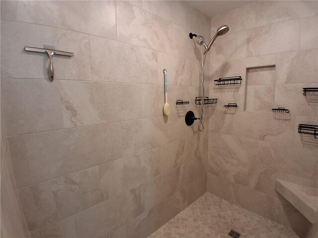 2647 Old Snapping Shoals Rd, Mcdonough, GA 30252 - bathroom with a tile shower