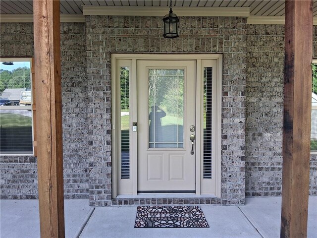 2647 Old Snapping Shoals Rd, Mcdonough, GA 30252 - property entrance featuring brick siding