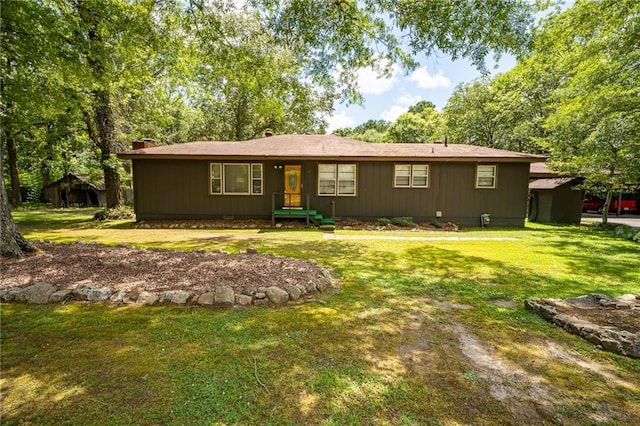 67 Dixie Park Rd, Rome, GA 30165 - ranch-style home with a front yard