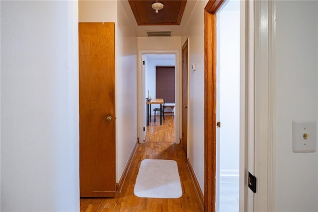 67 Dixie Park Rd, Rome, GA 30165 - hallway featuring wood finished floors and baseboards