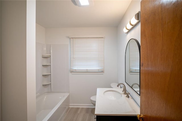 67 Dixie Park Rd, Rome, GA 30165 - full bath featuring wood finished floors, vanity, and  shower combination