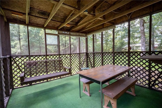 67 Dixie Park Rd, Rome, GA 30165 - sunroom featuring outdoor dining area