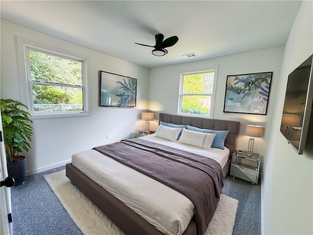 bedroom with ceiling fan