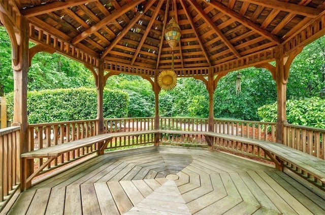 5318 Brooke Farm Dr, Dunwoody, GA 30338 - wooden deck featuring a gazebo