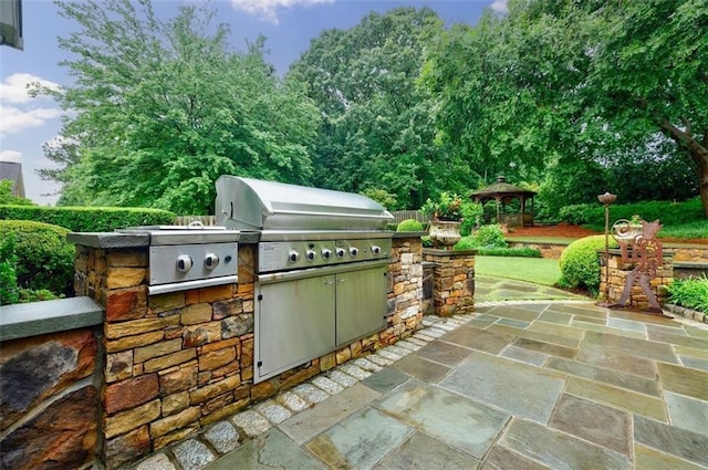 5318 Brooke Farm Dr, Dunwoody, GA 30338 - view of patio with a gazebo