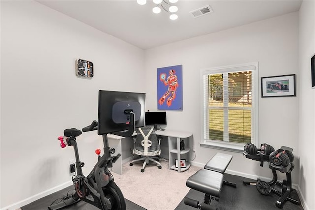 1590 Ridgebrook Downs, Mableton, GA 30126 - exercise area featuring baseboards and carpet
