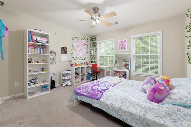 118 Brendylynn Trce, Woodstock, GA 30188 - carpeted bedroom with baseboards and a ceiling fan