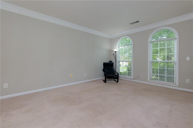 118 Brendylynn Trce, Woodstock, GA 30188 - unfurnished room with ornamental molding, baseboards, and light carpet
