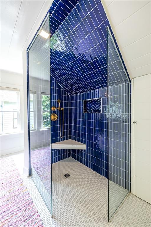 full bathroom with walk in shower