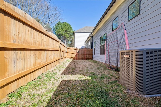 114 Village Green Ave, Woodstock, GA 30189 - fenced backyard featuring central AC unit
