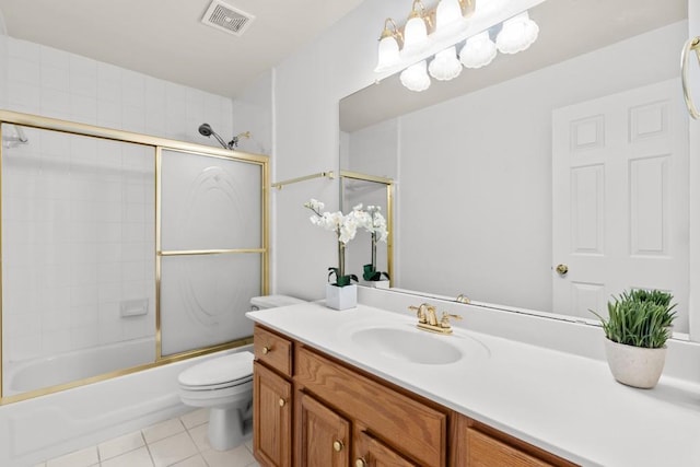 3242 Monarch Pine Dr, Peachtree Corners, GA 30071 - full bath with vanity, tile patterned floors, toilet, and combined bath / shower with glass door