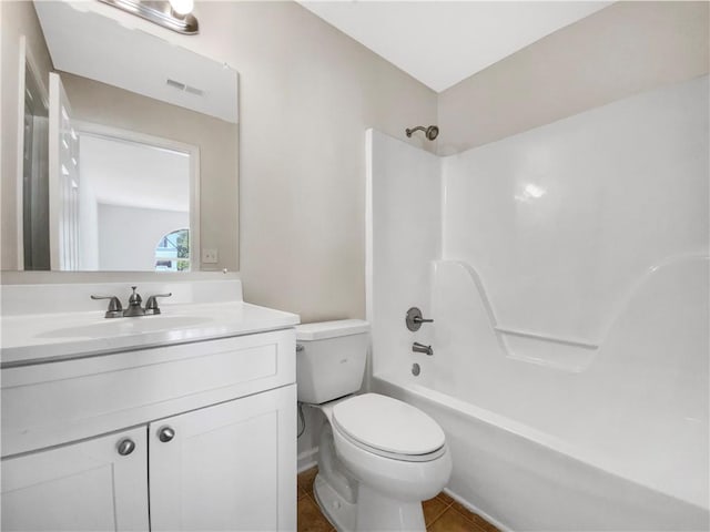 5159 Round Table Dr, Ellenwood, GA 30294 - full bathroom featuring vanity, tub / shower combination, and tile patterned flooring
