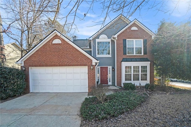 front facade featuring a garage