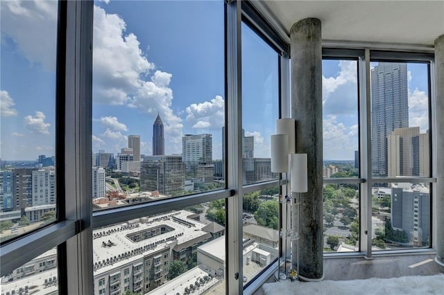 285 Centennial Olympic Park Dr NW Unit 1905, Atlanta, GA 30339 - balcony featuring a skyline view