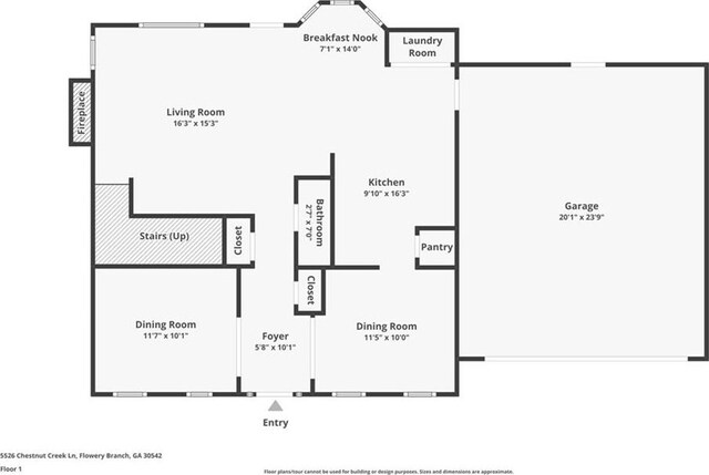 5526 Chestnut Creek Ln, Flowery Branch, GA 30542 - plan