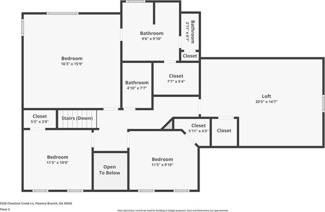 5526 Chestnut Creek Ln, Flowery Branch, GA 30542 - floor plan