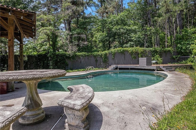 2452 Camp Mitchell Rd, Grayson, GA 30017 - view of pool featuring a fenced backyard and a patio